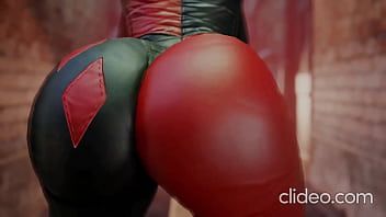Play Harley Quinn shaking her bubble booty