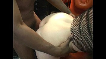 Play Karim busts nut on white MILF Shannon's butt in Denver tattoo parlor fuck party