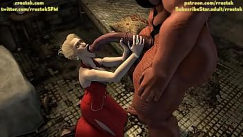 Play Scarlet Throat Fucked by Futanari Demon 3D Animation