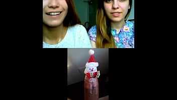 Play CFNM Girls React to Christmas Cock