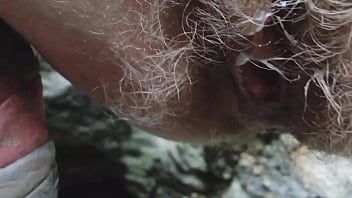 Play Risky outdoor at the mountains with hairy stranger's pussy girl till creampie without condom 4k 60fps
